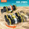 Amphibious Remote Control Car Boat 2.4 GHz 4WD RC Boat Kids Adults Yellow