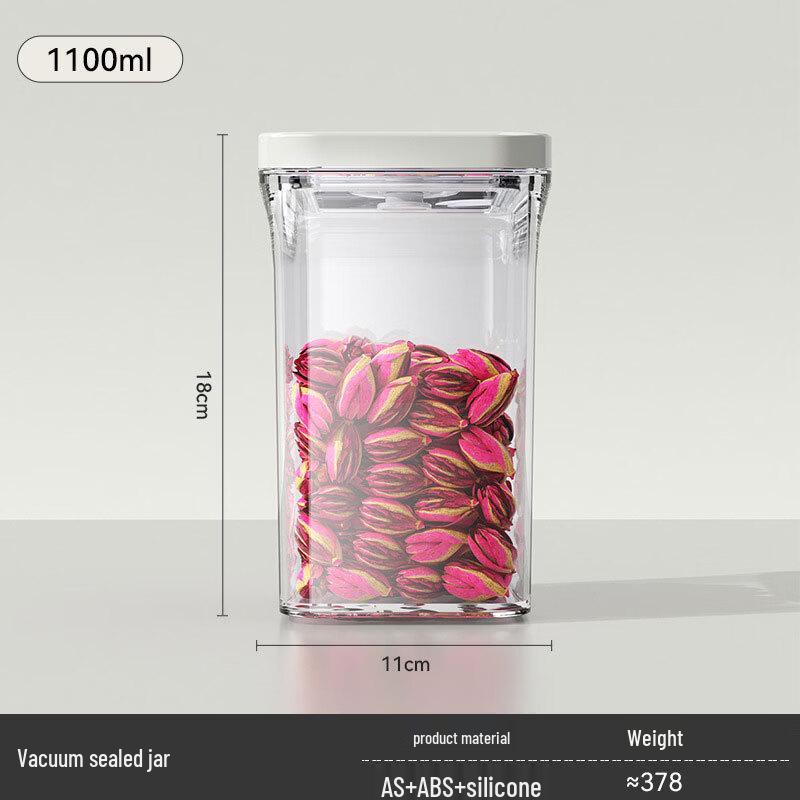 Transparent Vacuum Sealed Storage Jar