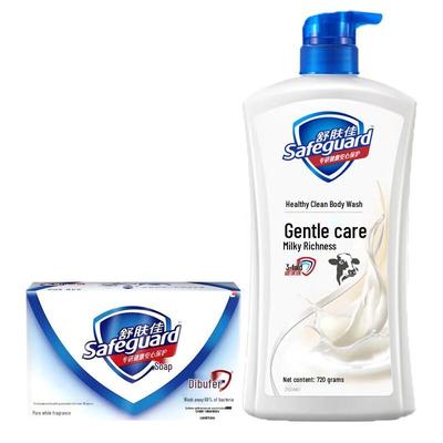 Safeguard Pure White Soap & Milk Scent Shower Gel Set