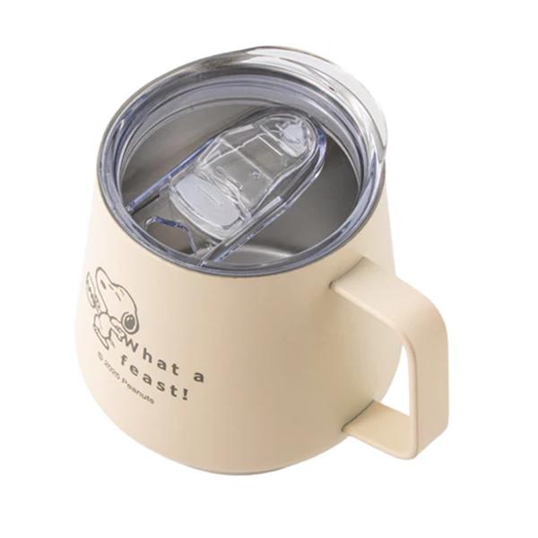 PEANUTS Snoopy Stainless Steel Mug ( What a Feast ! ) Snoopy Japan NEW
