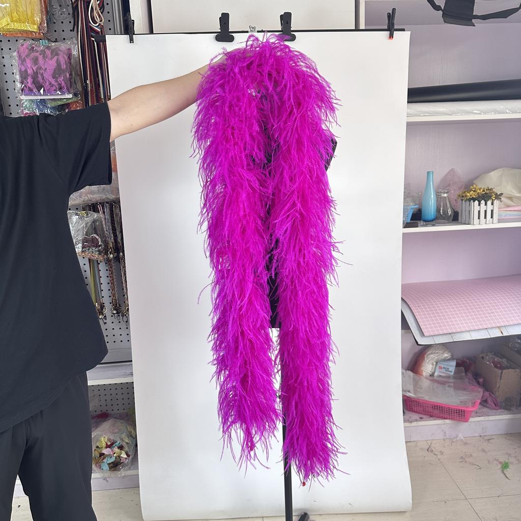 DIY Weißer STRAUSSENFEDER boa 1 6 10 15 35lagig Straußenfeder boa Besatz Tanzkleid Hochzeit Basteln Halloween Kundenspezifische Lieferung auf Lager