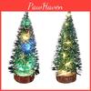 Mini Cedar Christmas Tree With Led Lights Small Pine Table Desk Xmas Decor Home