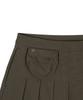 THE COLDEST MOMENT Tcm Skirt Layered Pants (Brown)