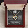 Custom Personalized Heart-Shaped Name Necklace With Birthstones for Wife Personalized Heart Custom Name Gift for Mother's Day