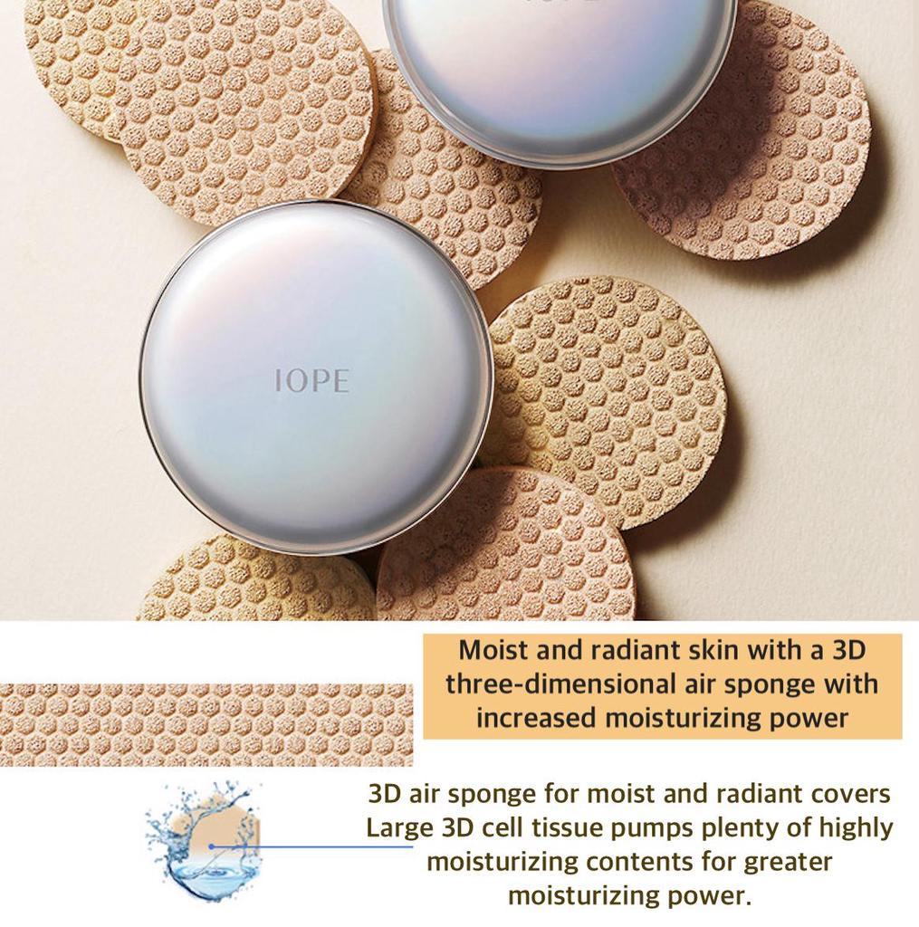 Iope Air Cushion Natural 15g*1 (Hlavní + Náplň) -21C Cool Vanilka