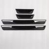 4PCS Plastic Stainless Steel Car Accessories Auto Door Sill Pedal Welcome Scuff Plate Cover