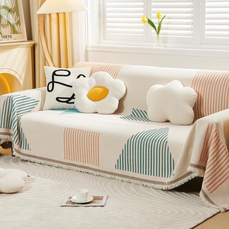 Chenille Printed Sofa Cover American Style Sofa Towel Blanket Couch Cover Universal Anti-cat Scratch Sofa Cover for Living Room