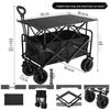 Outdoor Camping Wagon with Tank Wheels