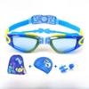Kinder Anti-Beschlag Schwimmbrillen und Badekappe Set Für Kinder Pool Sicherheit Und Wasserdichtes Design