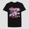 Hello Kitty Racing Short Sleeve Pattern Men Women T-shirt Summer Cartoon Anime Round Neck T-shirt Cotton Cool Fashionable Top