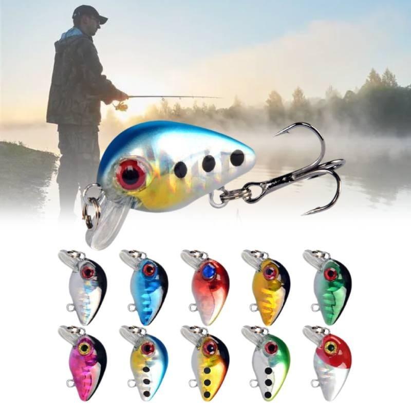 10pcs Fishing Lures Kinds Of Minnow Fish Bass Tackle Hooks Crankbaits Baits
