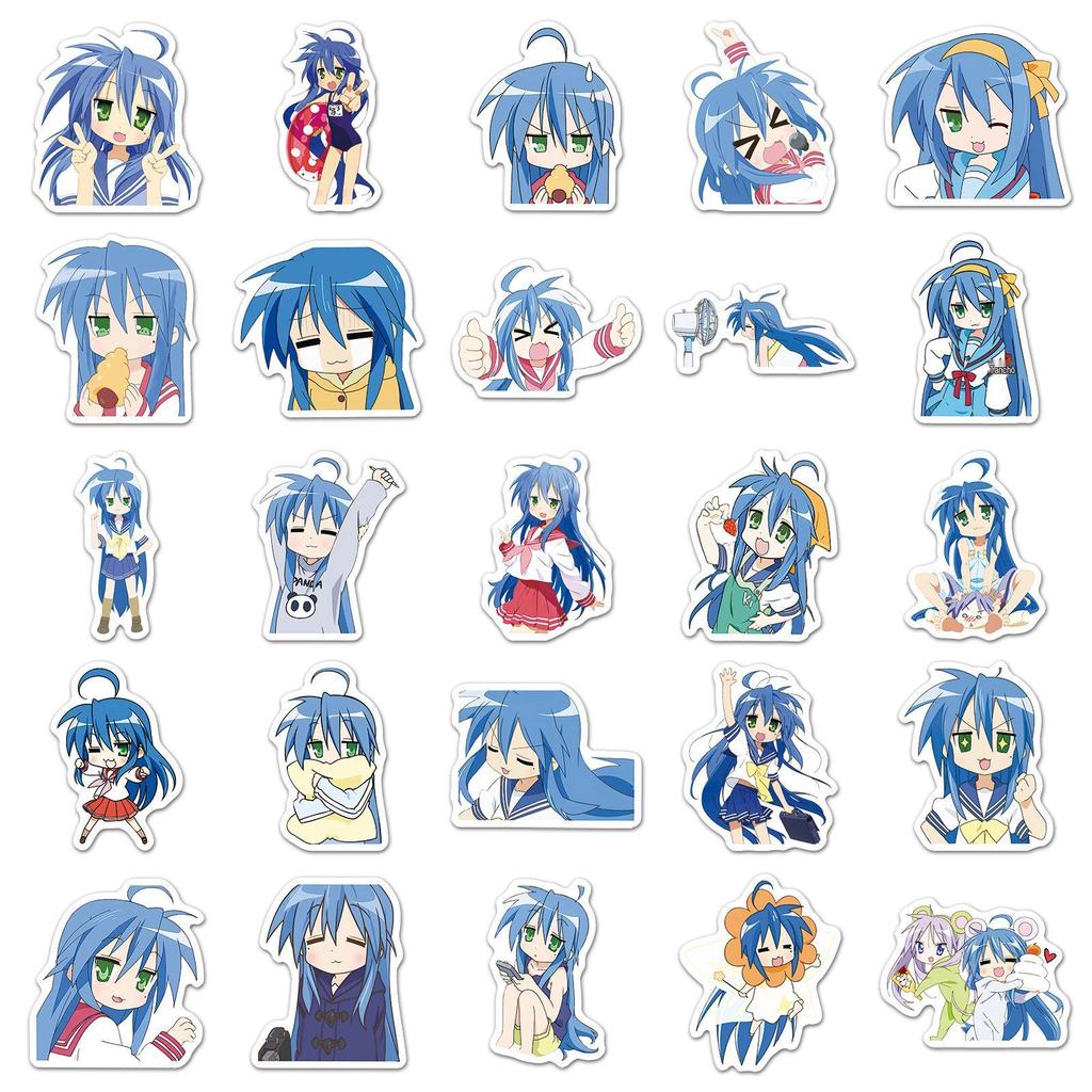 Izumi Kyouka Anime Stickers: 50 Lucky Stars for Journals, Notebooks, Skateboards, Scooters
