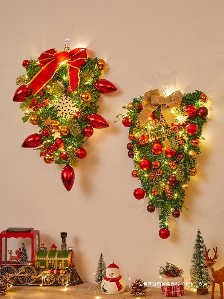 Christmas Door Wreath & Holiday Ornament for Festive Decor