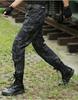 GUN FREAK Tactical Pants, Honeycomb Camouflage Combat Pants for Military and Airsoft (Typhon Black (Button), Size 34)