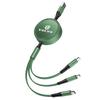 rcmjh6 Car Logo Fast Charger 3 In 1 Micro USB Type C Data Wire For Volvo ES90 EC40 EX40 EM90 XC90 V90 V60 XC60 V40 S80 S60 S90 C40 XC40