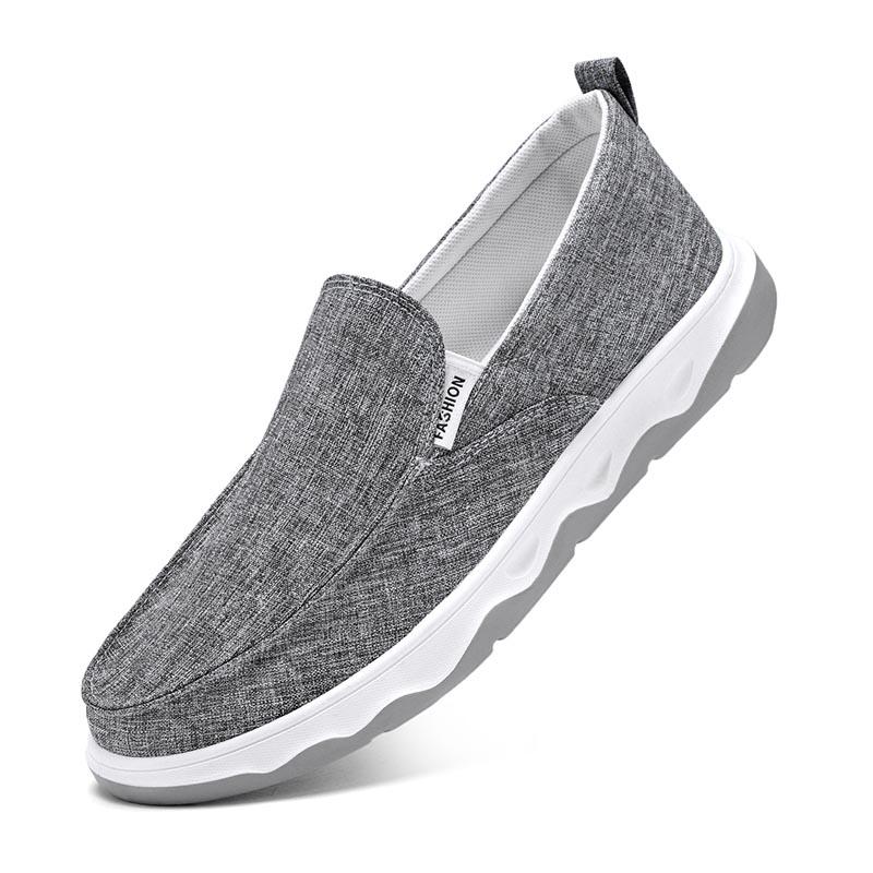 Men Casual Shoes Slip-on Men Loafers Spring New Flats Shoes Men Breathable Men Casual Shoes Non-Slip Shoes Loafers Big Size 44