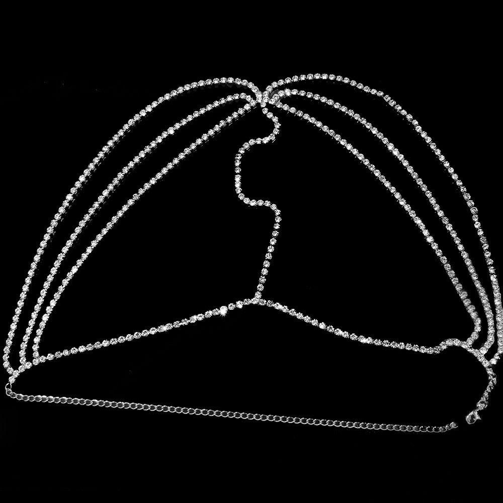 Face Decor Hair Chain Face Chain Crystal Veil Face Chain Crystal Layered Face Chain Tassel Veil