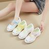 Fashion Weightlight mary jane shoes women's canvas shoes woman low wedge heel loafer fashion patchwork mesh shoes ladies strappy flats