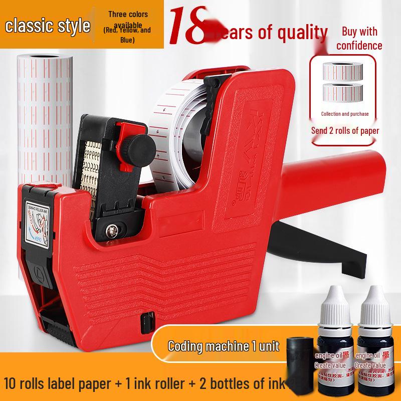 Fully Automatic Manual Date & Price Coding Machine
