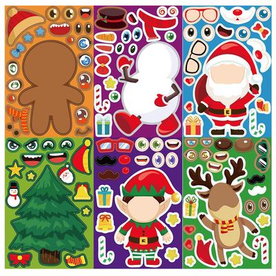 8 Weihnachts-Verkleidungsaufkleber für Notizbuch, Wand oder Handy-Dekoration