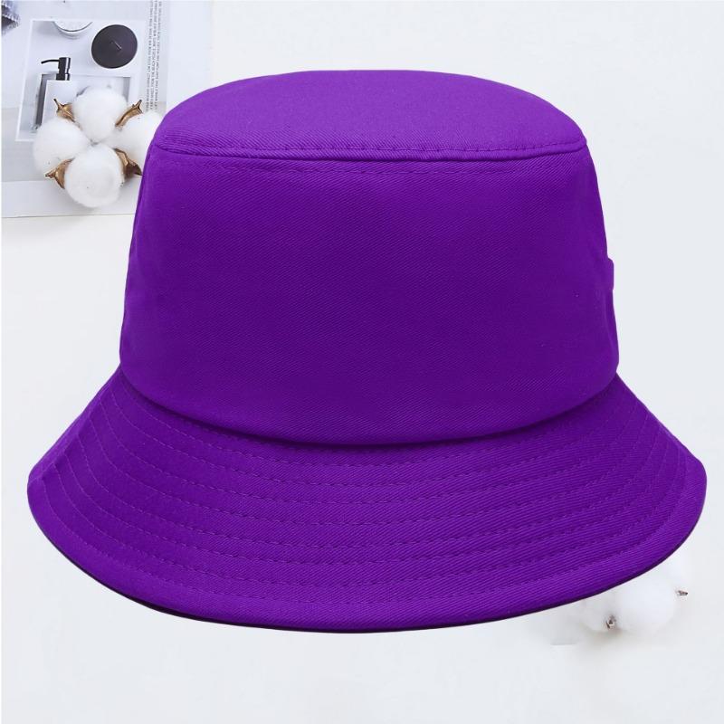 Cotton fisherman hat summer basin hat outdoor sunshade girls sun protection sun hat printing embroidery men