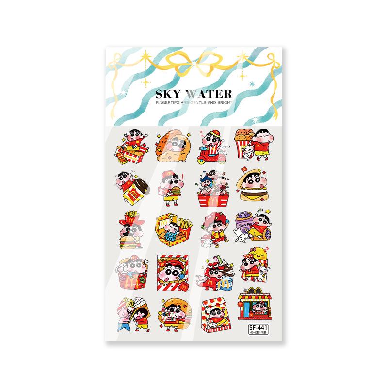 Crayon Shin-chan Large Embossed Sticker for DIY Diary & Phone Decoration