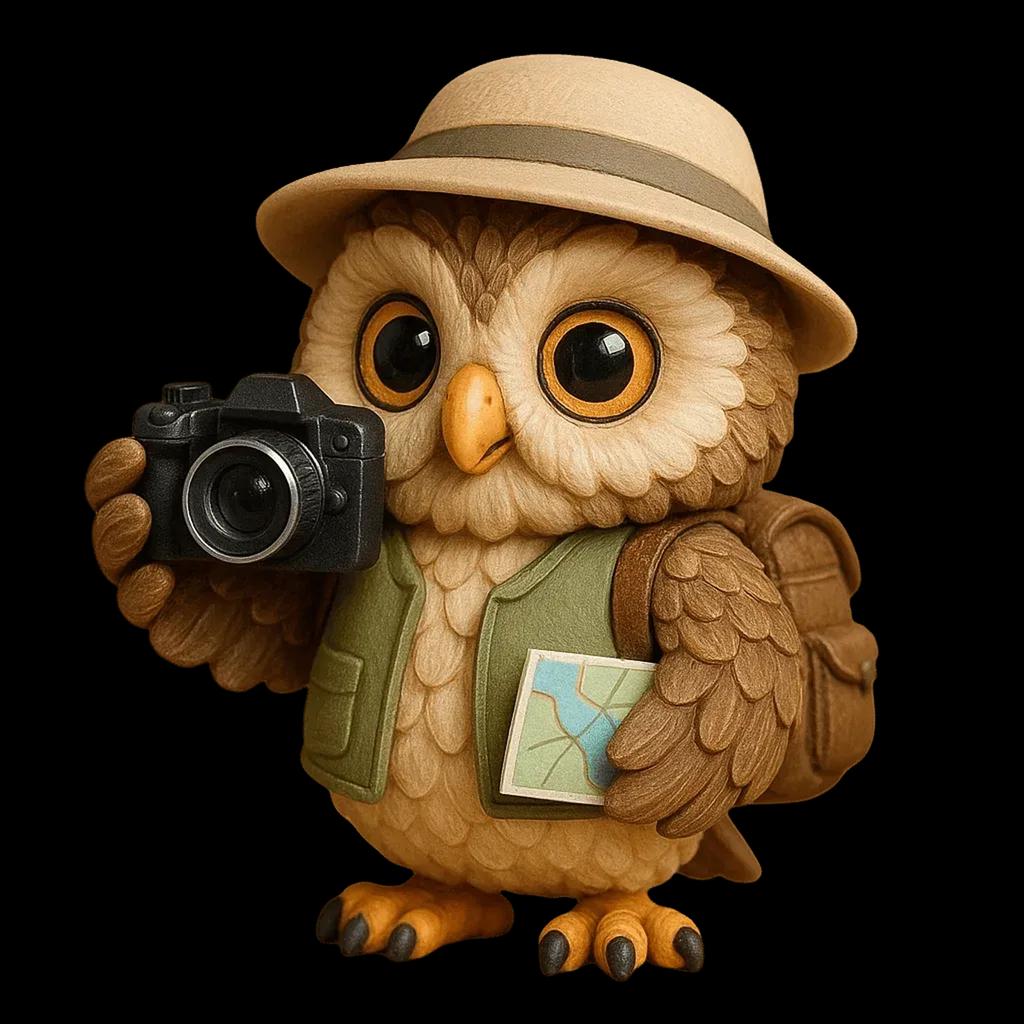 Owl Advent Calendar 2025 with 2D Flat Owl Ornaments 24 Days Christmas Countdown Calendar for Christmas Tree Ornaments Birthday g