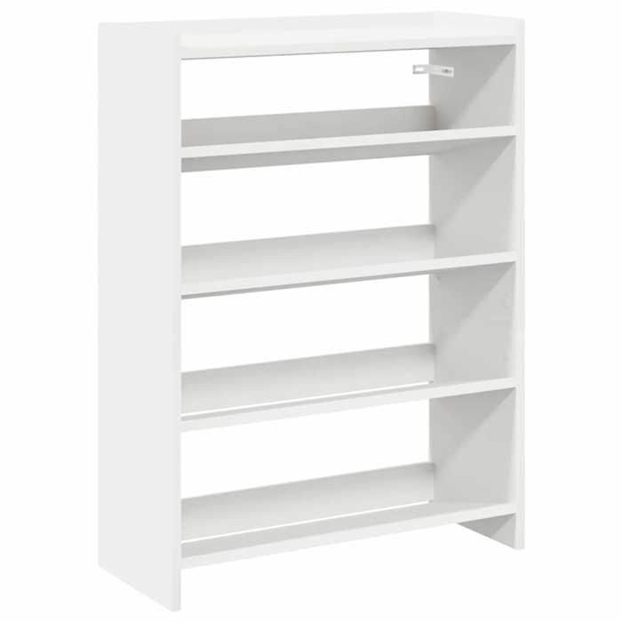 VidaXL Étagère à chaussures blanc 60x25x81 cm bois d'ingénierie 859878