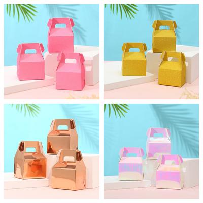 6 Pcs Unique Cake Boxes and Candy Boxes for Gift Packaging -Gift Bags Included Packaging Box  Cake Boxes and Packaging  Candy