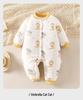 Gesteppter warmer Baumwoll-Neugeborenen-Strampler - Verdickter Winter-Baby-Body