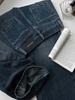 2024 Women’s Plus Size High-Waisted Blue Retro Wide-Leg Jeans