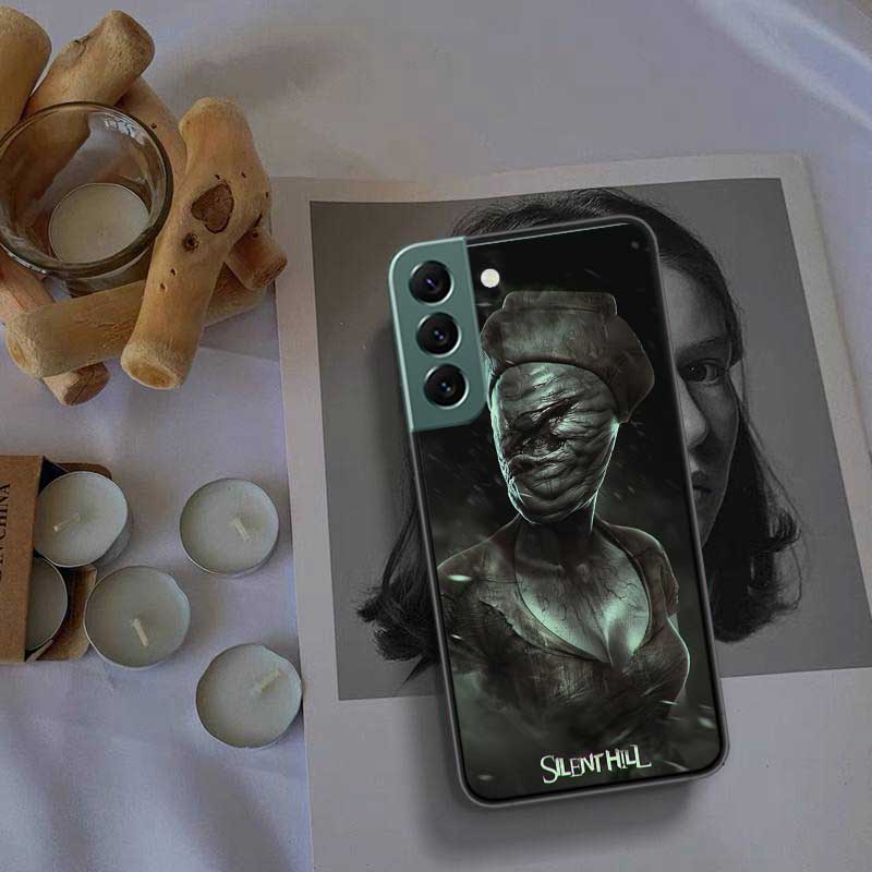 Games S-Silent Hill Phone Case For Samsung Galaxy S22 S25 Ultra S21 S10 Plus S26 Edge S20 S23 S24 FE Cover Silicone Soft TPU