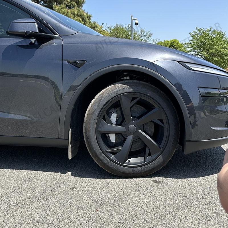 4PCS 19 Inch HubCap for Tesla Model Y Juniper 2025 Hubcap Performance Replacement 19''Crossflow Wheels Cover Full Rim Accessorie