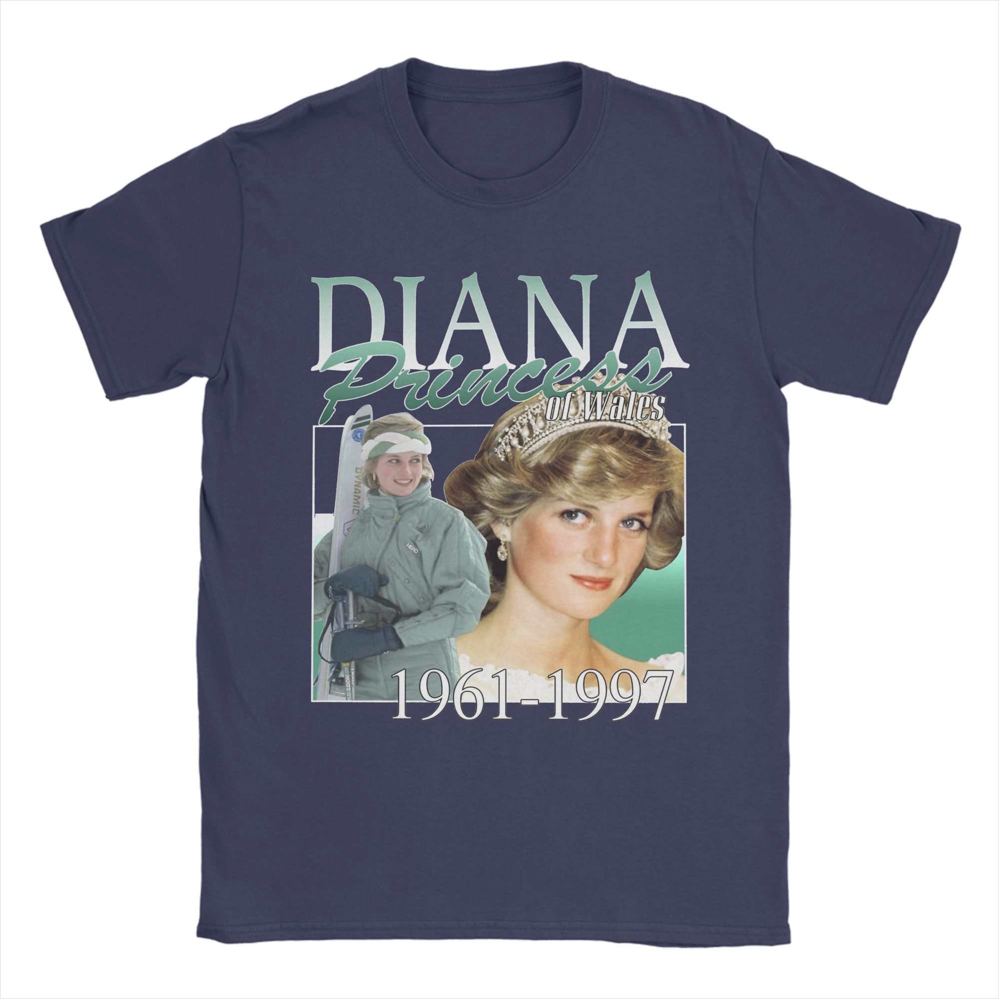 

Diana Princess Vintage Style 1961-1997 T Shirts for Men Cotton Cool T-Shirt Crewneck Tees Short Sleeve Clothing Gift Idea 4XL