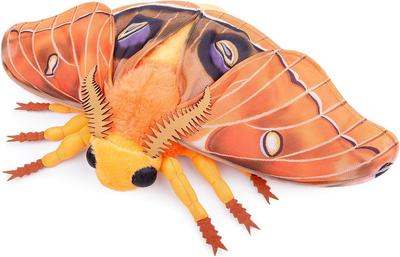 ZHONGXIN MADE Polyphemos Moth Plush Toy  Realistic 11-inch Large Winged Moth Stuffed Animal Toy, Soft and Unique Gift, Collectible, Home Decor, Gift