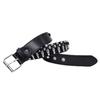 Unisex Punk Rock Style Rivet Bullet PU Leather Belt