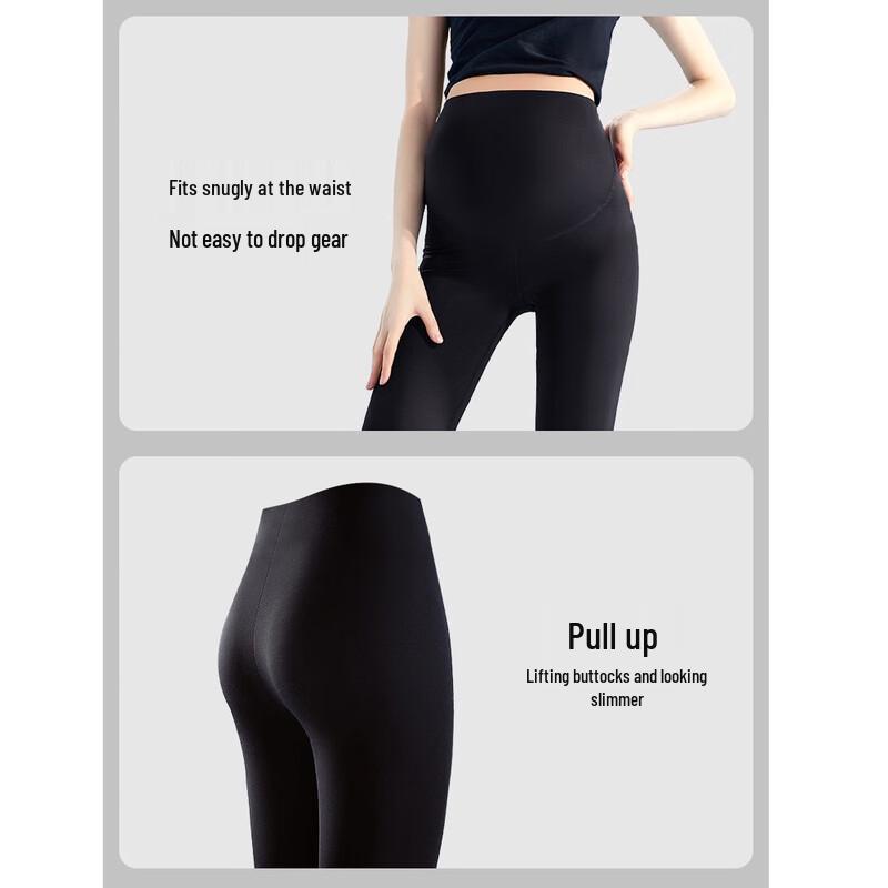 MODENGYUNMA Women's Maternity High-Waist Summer Shorts