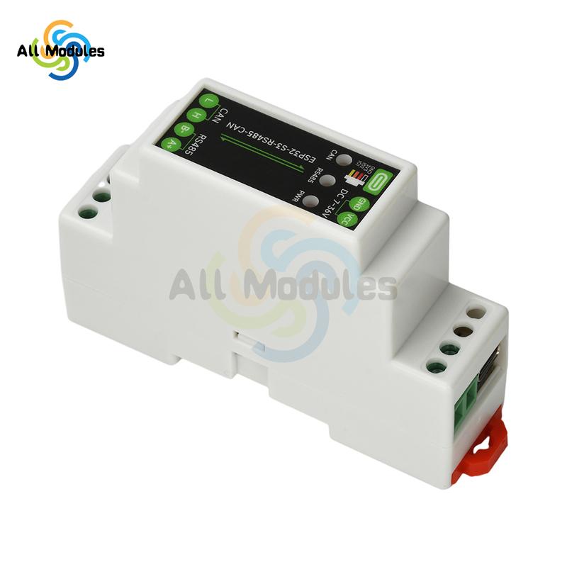 ESP32-S3 RS485 CAN Industrial Control Board with 1 Channel Relay WiFi Bluetooth Type-C Interface for IoT Projects