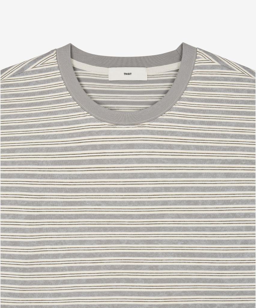 Tienjiti W Vintage Striped Tee (Vintage Gray) Tnts6E206G2