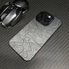 Lines Texture Design Mobile Phone Case anti-fingerprint Phonecase for iPhone 16 15 14 13 12 11 Pro/Max/Plus shockproof rearcover