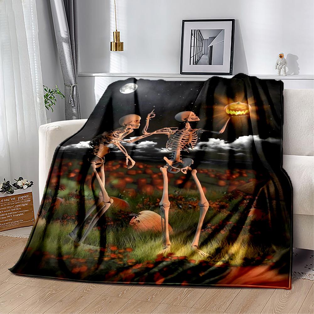Halloween 36 Blanket Soft Warm Cozy Perfect for Livingroom Couch Bed Four Seasons Multipurpose Digital Print Best Holiday Gift for Friends Family