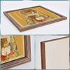 Decorative Painting of Orthodox icons,Consecrated Icon "Saint Olga",Photo Frame painting,Christian Wall Art,20cm*20cm,Spiritual Decor Gift