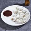 White Ceramic Divided Dumpling Plate