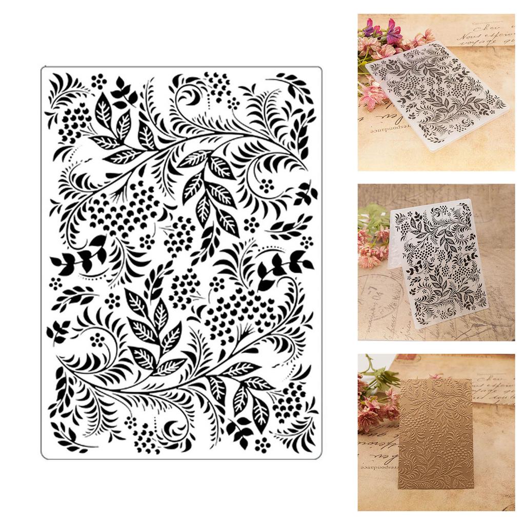 Textured Embossing Folder Paper Craft Embossing Templates Stencils for Kid Craft Card Making Scrapbooking Photo Album