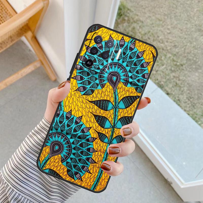 

African Style Fabric Print Case For OPPO A17 A57 A77 A16 A76 A96 A52 A72 A91 A93 A5 A9 A15 A53S A54S A74 A94 A78 Cover OPPO A94 5G