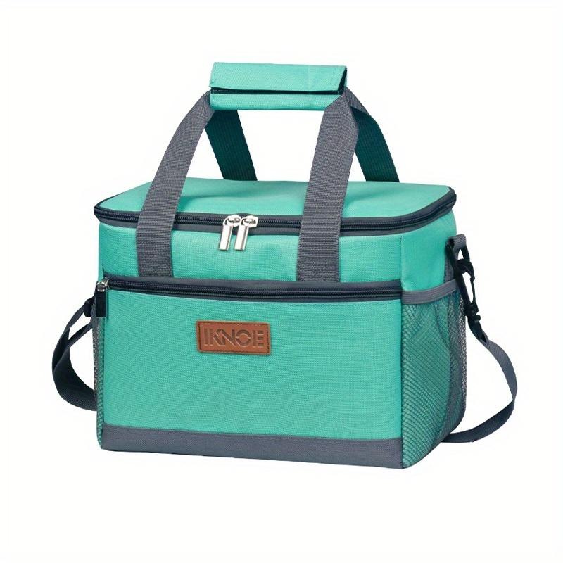 Najnowsza Przenośna Izolowana Torba na Lunch, Gruba Wodoodporna Torba Piknikowa 600D Oxford z Wkładem Lodowym na Lunch - Szczelna, Pasek na Ramię, Wodoodporna