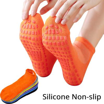 1Pair Plus Size Women's Quick-Dry Non-Slip Yoga Socks Breathable Cotton Dance Fitness Socks Children's Floor Socks