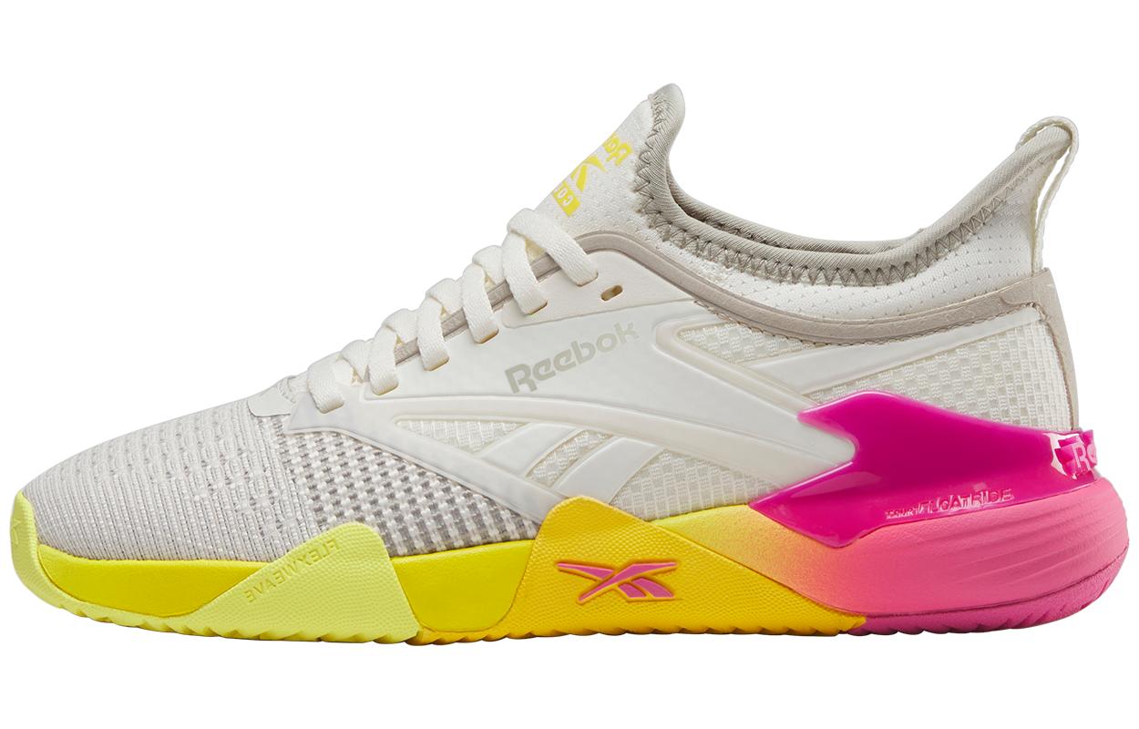 Reebok Nano Court Низкие Тренировочные Кроссовки Женские Белый Желтый Красный 100212267 39
