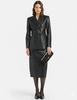 Genuine Handmade Designer Blazer Formal Leather Office Women's Black Lambskin
