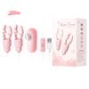 Women's Nipple Clamps Vibrator with Tongue Licking Strong Sucking Breast Massage Adult Vibrating Toy Female Masturbator